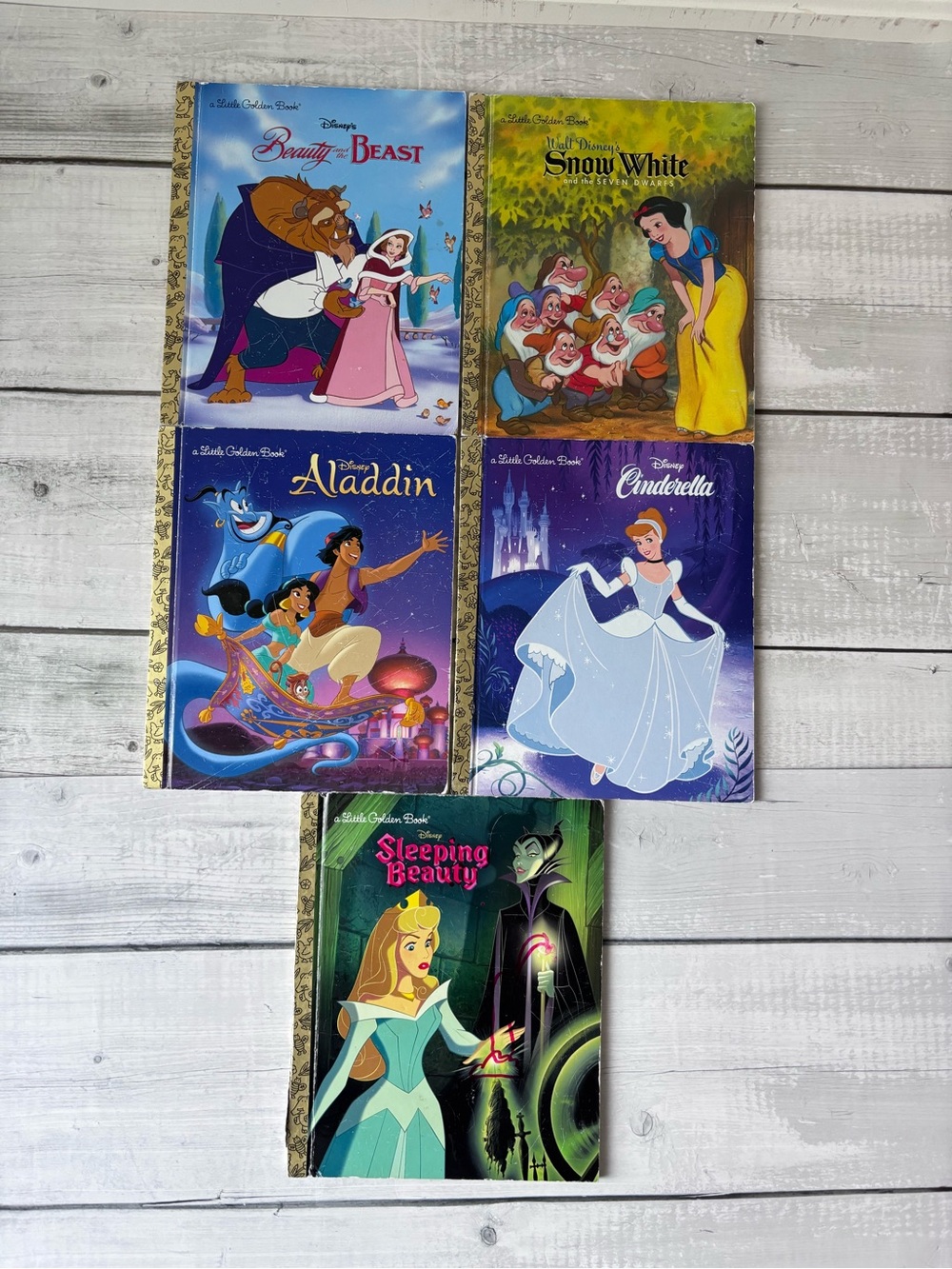 Little Golden Books Disney Classic Princess Storybook Collection set of 5